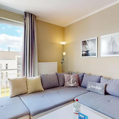 Strandnahe Mit Balkon, Residenz Bel Vital 30, 公寓 宾茨